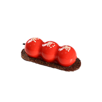 Gâteau au fromage crémeux au chocolat et au miel, 8 pouces, 850g, faible en gras, rond, 10 tranches, surgelé, pour la vente au détail en café