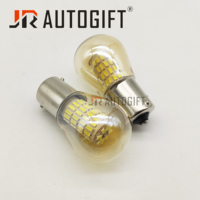 Bombilla LED Automotriz, Lámpara Indicadora BA15S BA15D BAY15D, LED Blanco Cálido 4300K 12V-24V S25 1156 1157 3014 72SMD, Luz de Señalización LED
