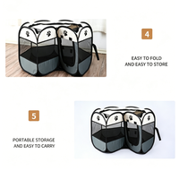 Tente pour animaux de compagnie en tissu Oxford respirant de haute qualité, vente en gros d'usine, abri d'été pour chiens et chats, clôture pour la mise bas et le repos des animaux