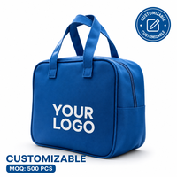 Sac à lunch isotherme imperméable personnalisé avec logo, 500 ensembles, sac à lunch portable en tissu Oxford pour le bureau et l'école