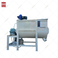 Mélangeur de ruban horizontal à grande vitesse 1ton 2Ton Capacité Double ruban Essential Incl. Engrenage du moteur de la pompe pour l'alimentation animale