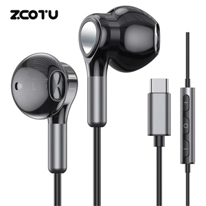 Écouteurs USB C sans nœuds, écouteurs filaires avec micro, isolation du bruit, écouteurs de type C pour Samsung Galaxy S24 S23 Pixel 7 - Product Image 1