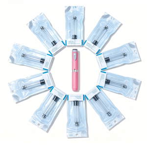 Stylo injecteur automatique réutilisable 60 UI 3 ml en aluminium, écologique, durable et recyclable pour la cicatrisation - Product Image 4