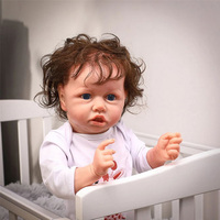 Poupée bébé réaliste Saskia 58 cm en vinyle souple, jouet DIY fait main pour enfants, bébés réalistes et tendance pour filles