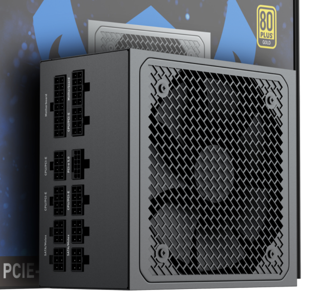 High Quality Fully Modular 650W/750W/850W ATX 3.0 Power Supply 80 Plus Gold Active PFC with Fan Cooler PCI-E 5.1 PSU for Desktop