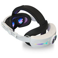 Nouveau pour Mea Qest 3 avec casque RGB et casque VR avec 8000mAh pour Mta Qest 3 Accessoires VR