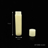 4.2G PP blanc vide rouge à lèvres tubes baume à lèvres conteneur cosmétique soins personnels tubes