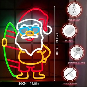 Letrero LED de Neón <span class=keywords><strong>Personalizado</strong></span>, Reno Navideño, Muñeco de Nieve, IP65 Impermeable, USB, Regulable, Letras de <span class=keywords><strong>Feliz</strong></span> <span class=keywords><strong>Cumpleaños</strong></span> para Decoración de Fiestas, Venta al Por Mayor - Product Image 3