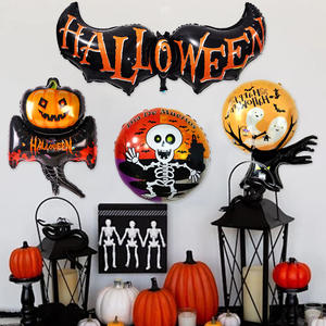Qi Halloween pellicola in alluminio palloncino decorazione scena pipistrello zucca fantasma ali gatto <span class=keywords><strong>ragno</strong></span> modello 9 j0125 - Product Image 3