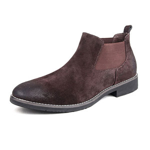 Chine en gros <span class=keywords><strong>noir</strong></span> <span class=keywords><strong>chelsea</strong></span> bottes de sécurité pour hommes en cuir - Product Image 1
