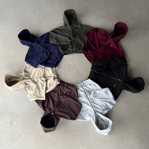 Sudadera con Capucha Corta <span class=keywords><strong>de</strong></span> Lujo <span class=keywords><strong>de</strong></span> Algodón Liso <span class=keywords><strong>de</strong></span> 380-500 GSM para Hombre, Personalizada, Oversize, Estilo Urbano, <span class=keywords><strong>de</strong></span> Gran Gramaje - Product Image 4