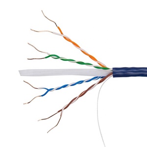 Premium Cat6 Cat5e <span class=keywords><strong>Ethernet</strong></span> UTP LAN <span class=keywords><strong>Cable</strong></span> de red <span class=keywords><strong>4</strong></span> pares de alta velocidad 26AWG 24AWG 305m rollo para sistemas de comunicación - Product Image 2