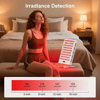 Appareil de luminothérapie LED de bureau 340W à 5 longueurs d'onde 630/660/810/830/850nm Rouge et Infrarouge pour le visage et le soulagement de la douleur avec prise US