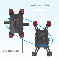 Support de téléphone portable à verrouillage automatique à quatre griffes pour vélo de montagne, support de téléphone portable de Navigation Anti-secousse pour moto
