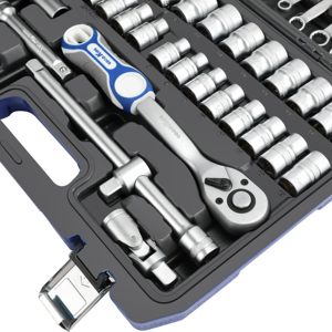 GOODKING Set d'outils manuels pour la réparation automobile 44 Pcs Set d'outils de réparation automobile Jeu de clés à cliquet pour véhicule professionnel <span class=keywords><strong>14401</strong></span> - Product Image 5