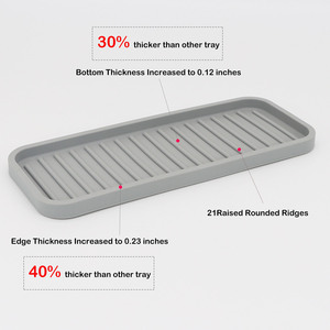 Bandeja de Almacenamiento de Cosméticos de Silicona Huiyuan, Diseño Simple, Organizador de Baño Ecológico - Product Image 4