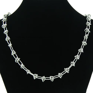 Hip-hop bracelet splicing <b>chain</b> necklace with collarbone <b>chain</b> neck <b>chain</b> <b>titanium</b> steel accessories - Product Image 1
