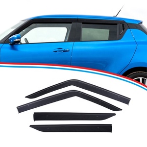 Auto noir Original fenêtre soleil pluie porte visières bouclier déflecteurs TXR voiture accessoires extérieurs pour <span class=keywords><strong>Suzuki</strong></span> <span class=keywords><strong>Swift</strong></span> 2017-2023 - Product Image 1