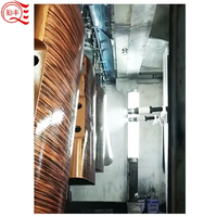 Machine de revêtement par pulvérisation verticale semi-automatique manuelle pour peinture en suspension Ligne de séchage par pulvérisation pour feuille de plastique