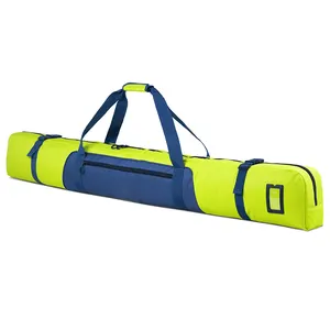 定制滑雪包空气旅行衬垫防水全衬垫滑雪包，可飞行至175厘米滑雪板载体