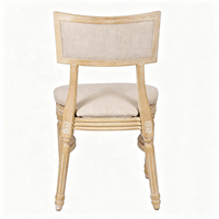 Chaises empilables en bois vintage françaises pour mariage et événements avec coussin rembourré