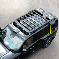 Plateforme de toit de type garde-corps haute résistance pour Byd Leopard Ti7, en alliage d'aluminium anticorrosion, installation non destructive