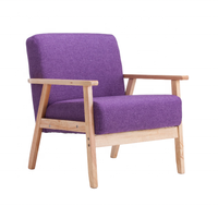Fauteuil de salon traditionnel en bois massif écologique à un siège