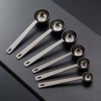 Cuillère doseuse en acier inoxydable 304 de qualité alimentaire, 5 ml-30 ml, pour la cuisine, la pâtisserie, les grains de café, la poudre de fruits, design moderne et minimaliste