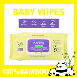 Choix des parents 80 pièces jetables 100% bambou hygiène Aloe Vera nettoyage bébé lingettes humides - Product Image 6