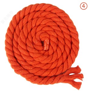 8mm Cotton <strong>Rope</strong> <strong>Thick</strong> 3-strands Twisted Colored Cotton Cord - Product Image 4