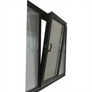 Fenêtres en aluminium de haute qualité pour maison, antivol, coupe-vent, verre trempé, fenêtres fines encastrées - Product Image 1