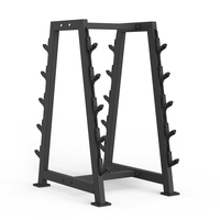Support de rangement premium pour barres de musculation à charge par disques, structure ergonomique, équipement de stockage de barres pour salle de sport commerciale, directement de l'usine