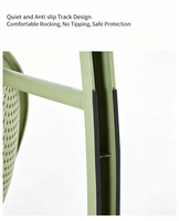 Fauteuil à bascule moderne, imperméable, anti-chute et résistant aux chocs, en matériau LGFPP