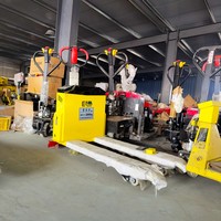 Transpalette Électrique Complet 1,5 Tonne, Chariot à Chute Élevée pour Extérieur, Hauteur de Levage 80mm, Roues en PU, Chariot de Manutention pour Entrepôt