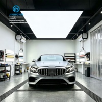 Boîte lumineuse publicitaire suspendue personnalisée pour enseigne intérieure et photographie, éclairage de plafond pour poste de travail de garage automobile, sans MOQ