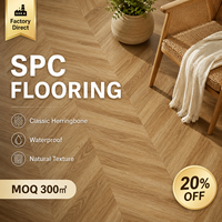 Revêtement de sol hybride en vinyle PVC imperméable pour salle de bain, imitation parquet chevron en chêne écologique pour intérieur