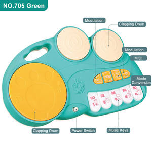 LEZA BABY Instrumentos Musicales <span class=keywords><strong>para</strong></span> Bebés al por Mayor a Bajo Precio, Juguetes Musicales con Luces, <span class=keywords><strong>Piano</strong></span>, Teclado, Batería, Juguete Educativo - Product Image 5