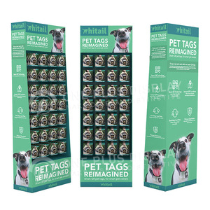 Portable Foldable Eco-friendly Cardboard <strong>Corrugated</strong> <strong>Display</strong> Stand Carton for Food Floor Rack Customizable - Product Image 2