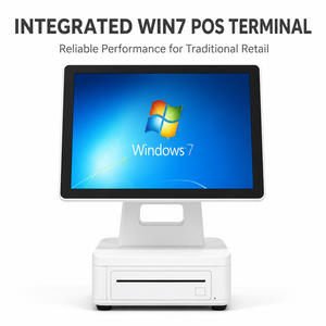 เครื่อง POS ระบบ Windows 7 ในตัว พร้อมลิ้นชักเก็บเงินในตัว เครื่องพิมพ์ใบเสร็จขนาด 58 มม. หน้าจอ 15.6 นิ้ว แบบไม่สัมผัส สำหรับร้านค้าปลีกและขายส่ง - Product Image 4