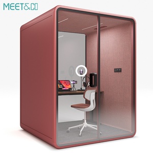 Cabine de bureau portable moderne de grande taille pour une utilisation en intérieur et en extérieur, cabine de réunion insonorisée pour hôtels, écoles, hôpitaux - Réduction du bruit - Product Image 6