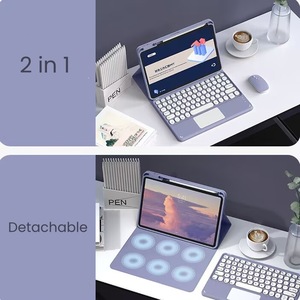 Étui clavier Bluetooth sans fil JOYPOODO pour iPad, compatible avec iPad <span class=keywords><strong>Air</strong></span>, iPad Mini 6, 7, A16, clavier magique magnétique - Product Image 6