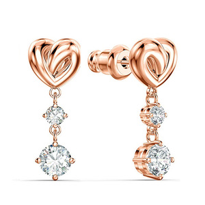 Orecchini Pendenti a Nodo di Cuore per Donne, Accessori di Moda Romantici per Uso Quotidiano - Product Image 2