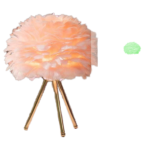 Lámpara de Pie Moderna con Trípode LED y Pantalla Redonda de Tela Rosa, con Base para Bombilla AC E26, para Decoración del Hogar y Dormitorio - Product Image 1