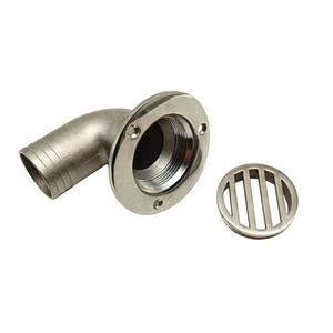 Acier inoxydable 316 90 °   Drain de pont marin avec grille, égouttoir de plancher de <span class=keywords><strong>bateau</strong></span> - Product Image 4