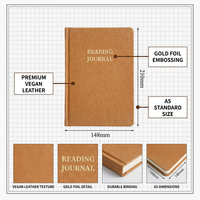 Carnet de planification annuelle 2026 personnalisé en PU A5 pour la gestion du temps d'apprentissage, carnet de calendrier annuel épais, en stock