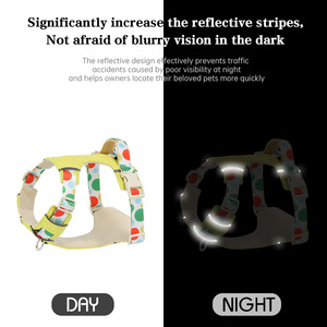 Arnés para perros de alta calidad con costuras reflectantes para una mayor visibilidad Hebilla DE SEGURIDAD Longitud ajustable Ideal para perros grandes - Product Image 2