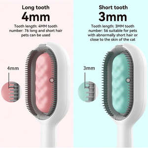 Convenient Long Hair and Short Hair <b>Pet</b> Clean Comb Removal <b>Pet</b> Hair <b>Pet</b> <b>Brush</b> for Dog and Cat - Product Image 3