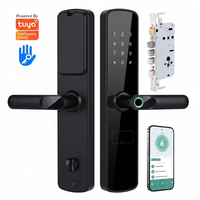 Serrure de porte intelligente pour la maison, sécurité domestique, empreinte digitale, WiFi, application Tuya/TTLock, mot de passe, carte IC sans clé, appartement, maison, extérieur, étanche