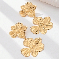 Boucles d'oreilles à la mode pour femmes bijoux de vacances d'été dorés avec perle soleil étoile de mer poisson visage fleur de corail cadeau en forme d'animal
