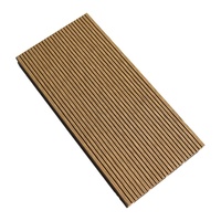 Plancher de terrasse extérieur en composite WPC moderne antidérapant, imperméable, imitation bois-plastique